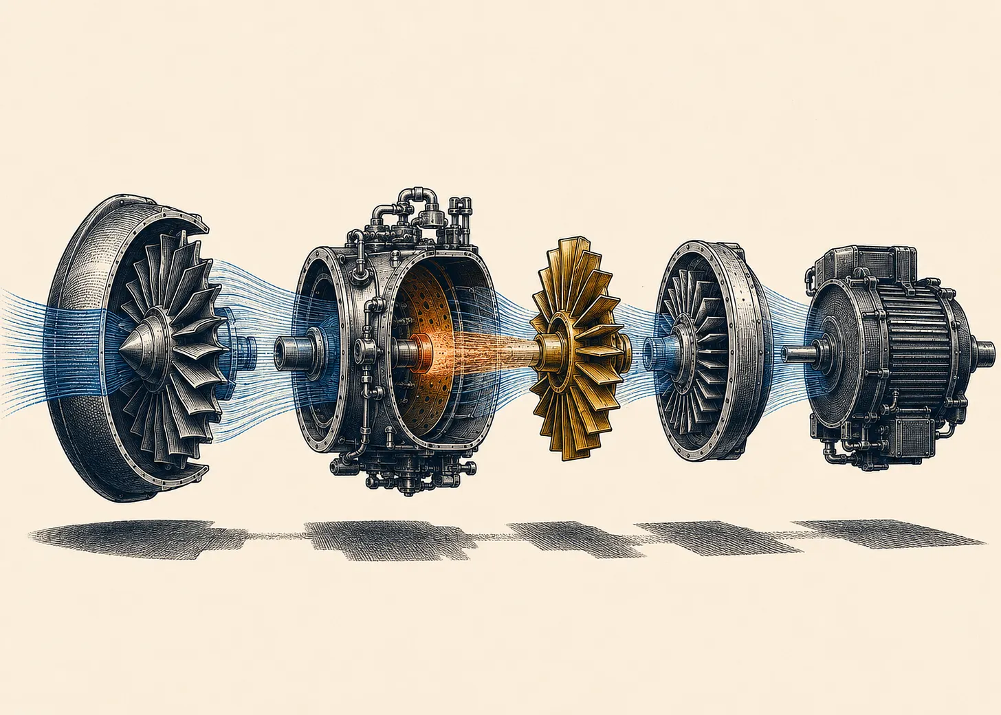 Industrial Spare Parts industrial equipment illustration